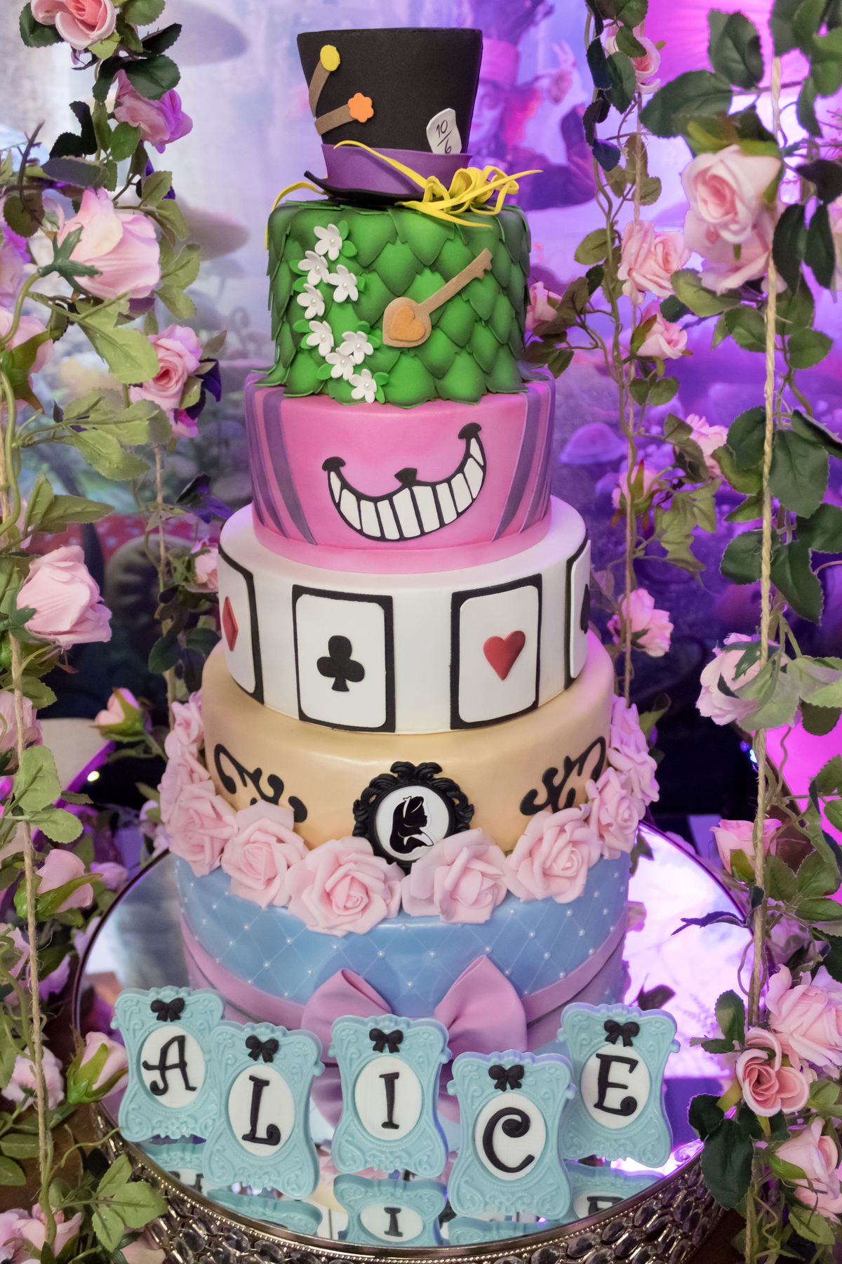 Festa infantil, Alice no País das Maravilhas, Decoração de festa, festa de 1 ano