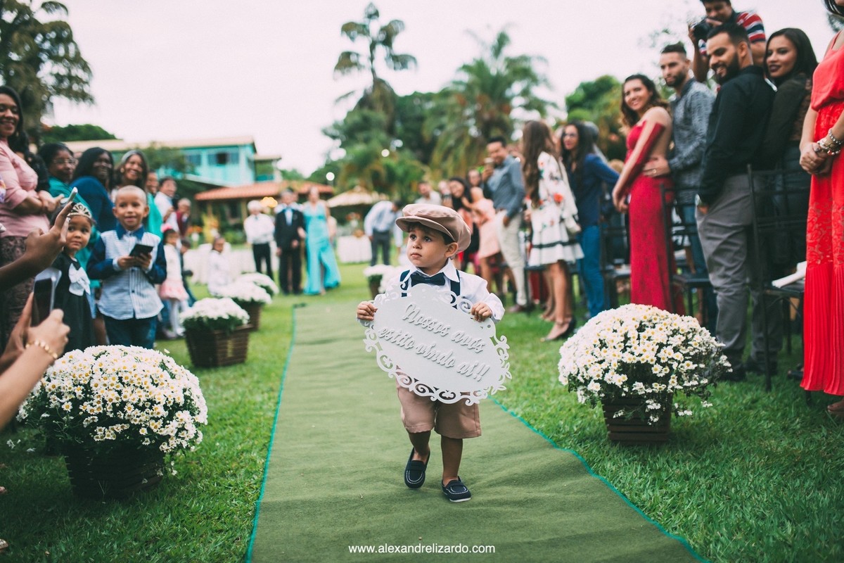entrada do pagem no casamento