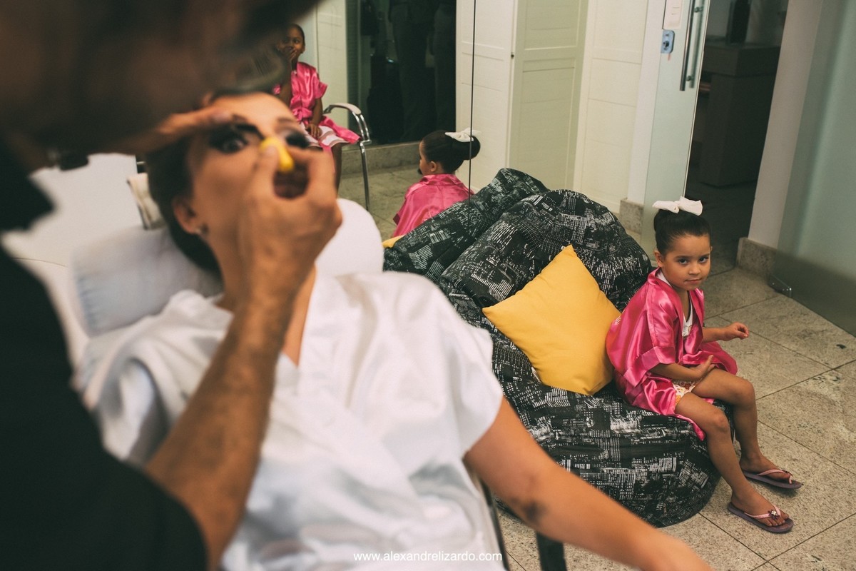 momento de prepara&ccedil;&atilde;o da noiva