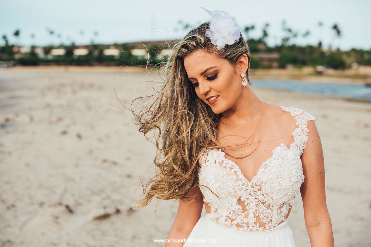 noiva na praia de jeri