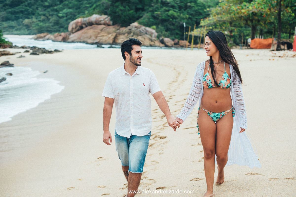 ensaio pre casamento na praia