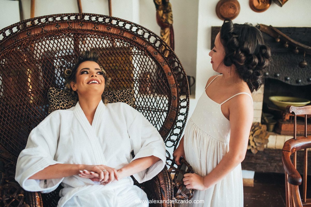 noiva e a daminha no making of