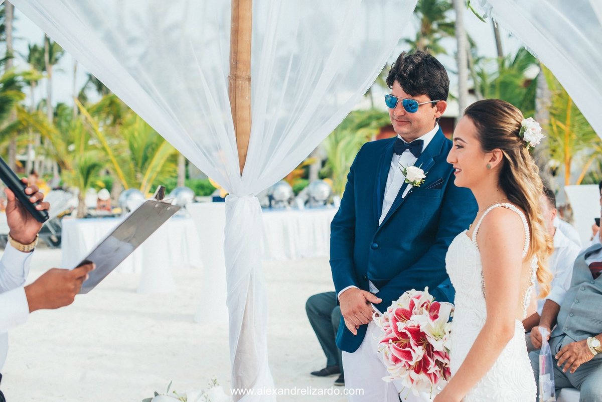 Brasileiros casando no caribe, em Punta cana