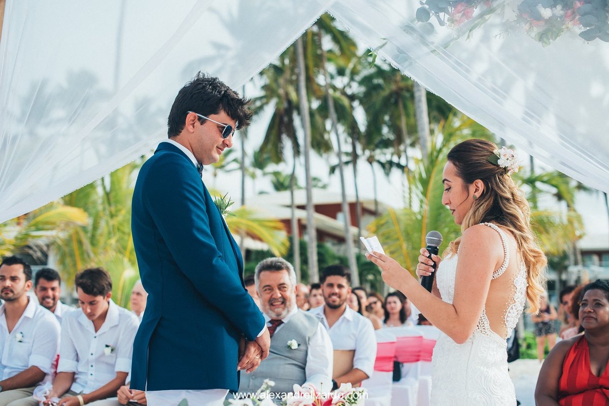 votos de casamento na praia