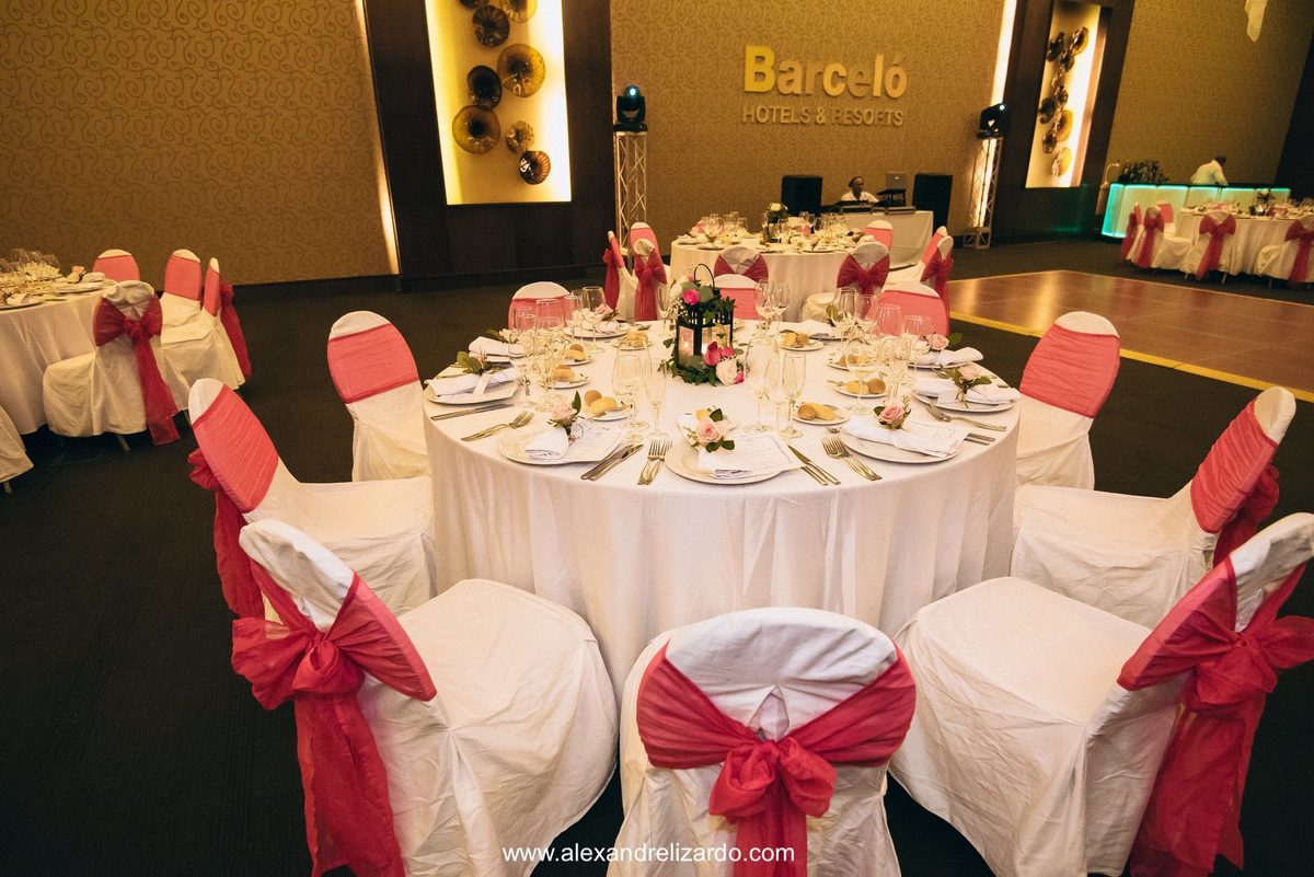 Recepção festa casamento na praia