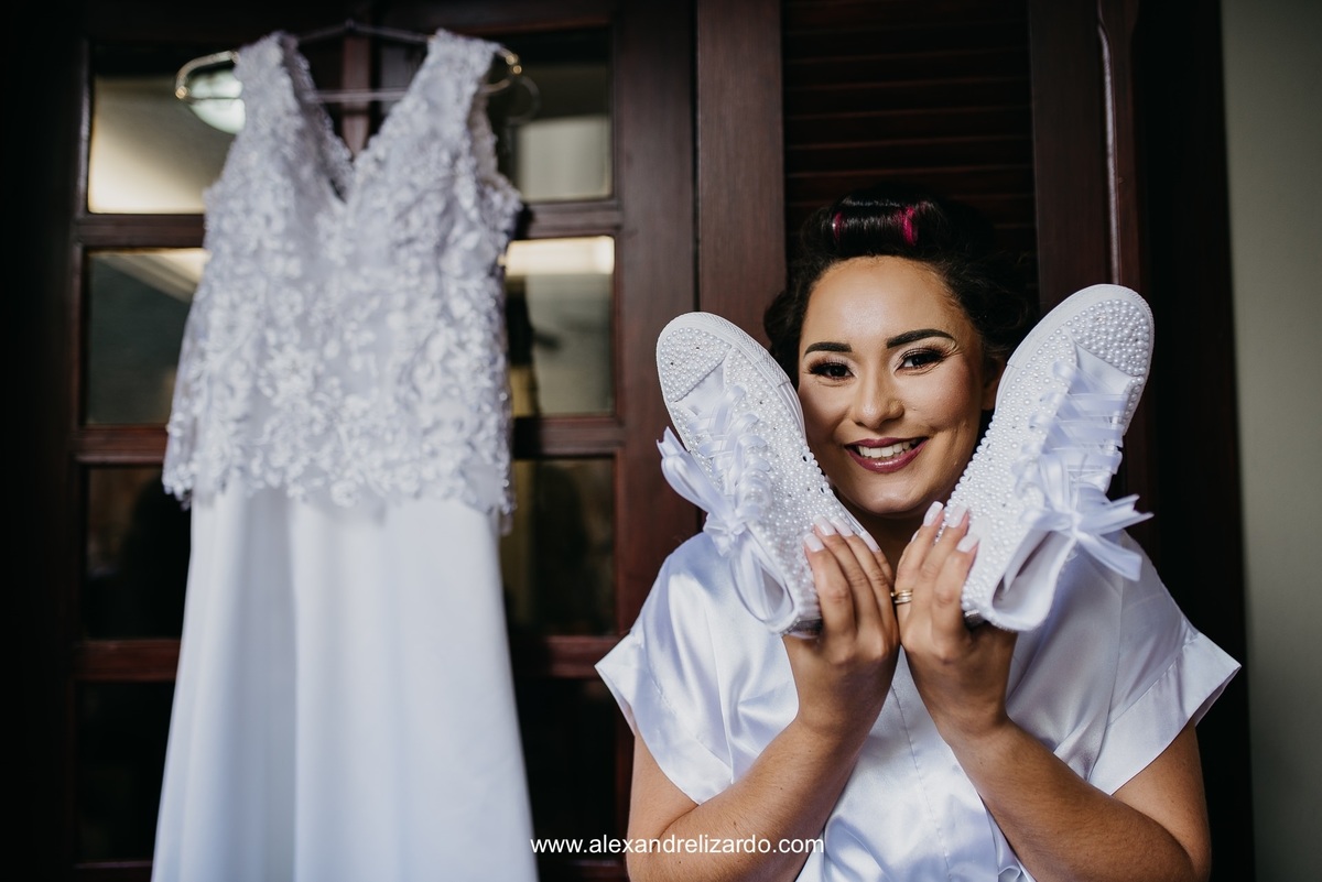 noiva casando de all star