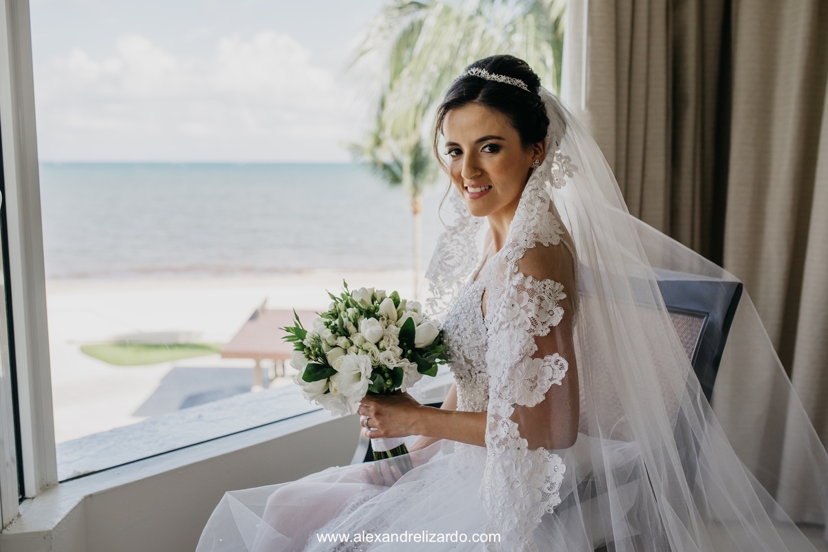 vestido de noiva casamento na praia
