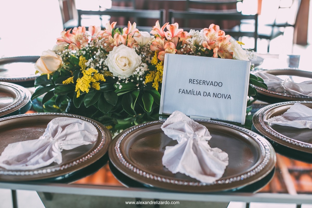 mesa da noiva
