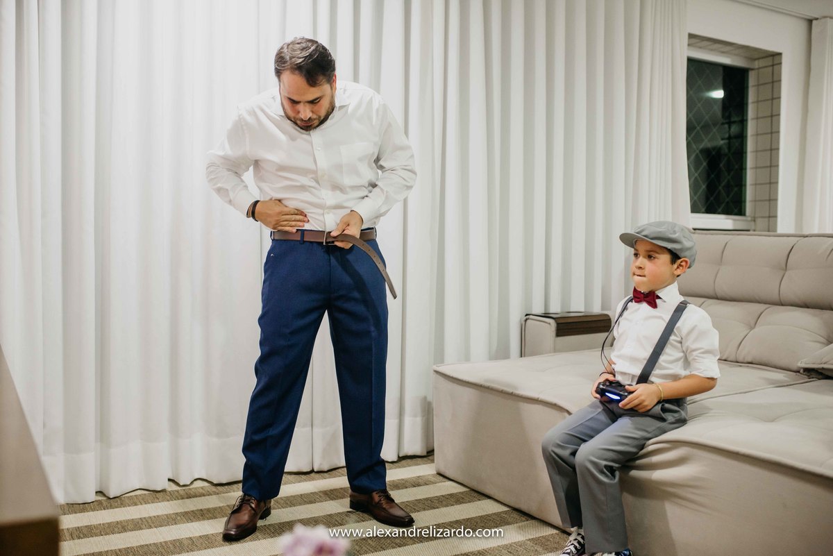 noivo com filho