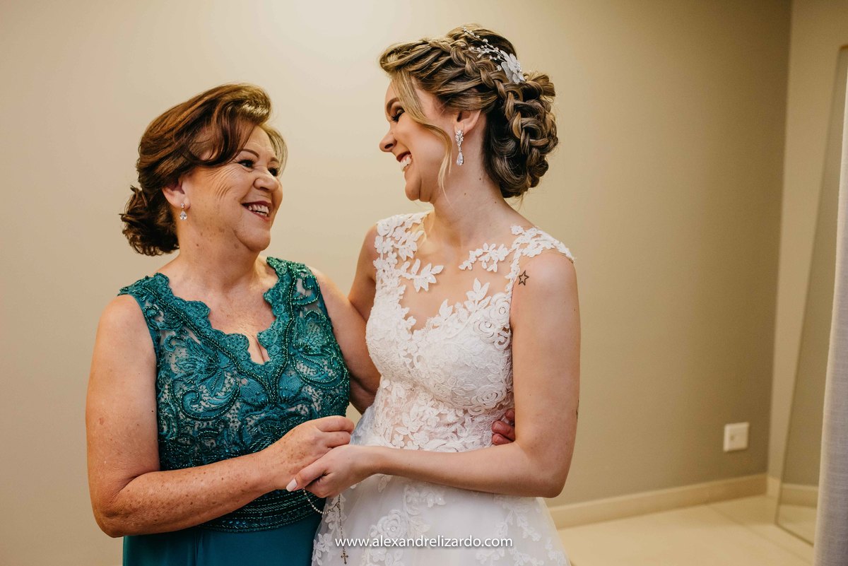 noiva com mãe, making of