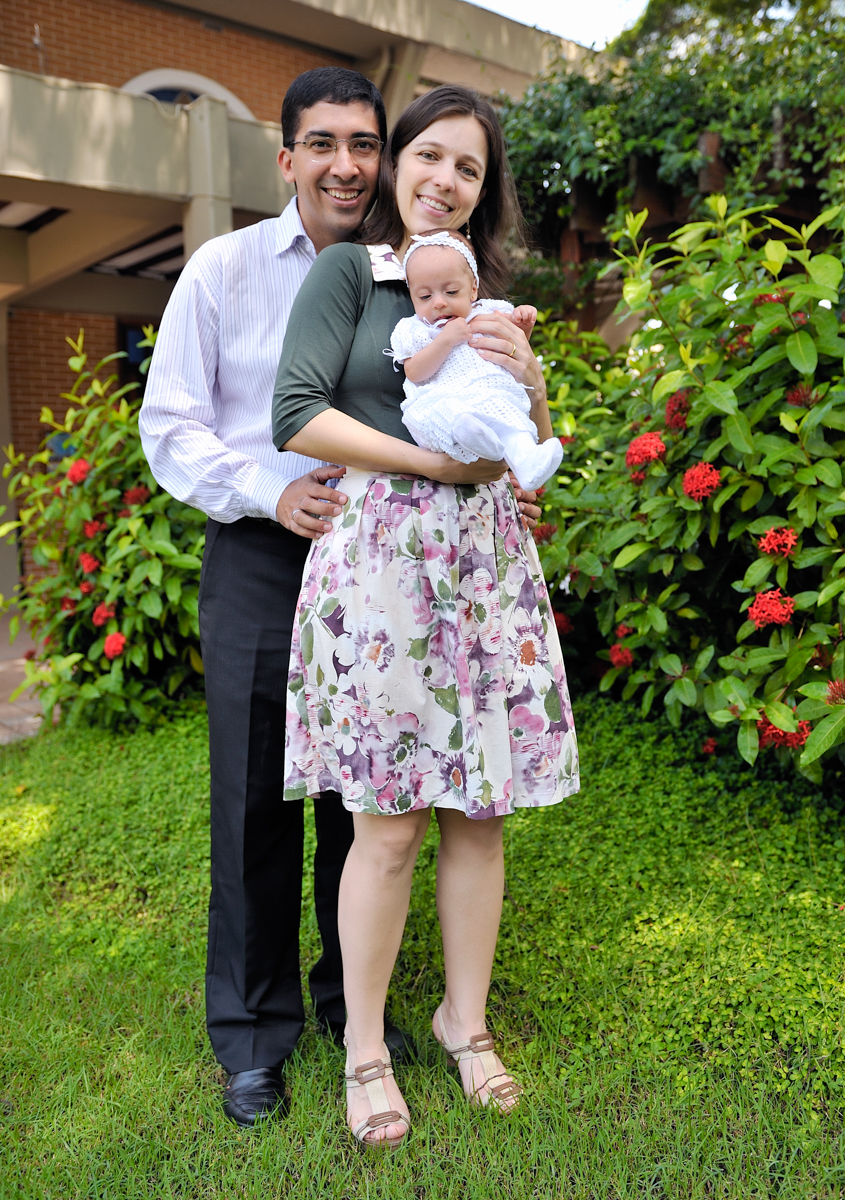 Jardim da Sagrada Família em celebração do batismo