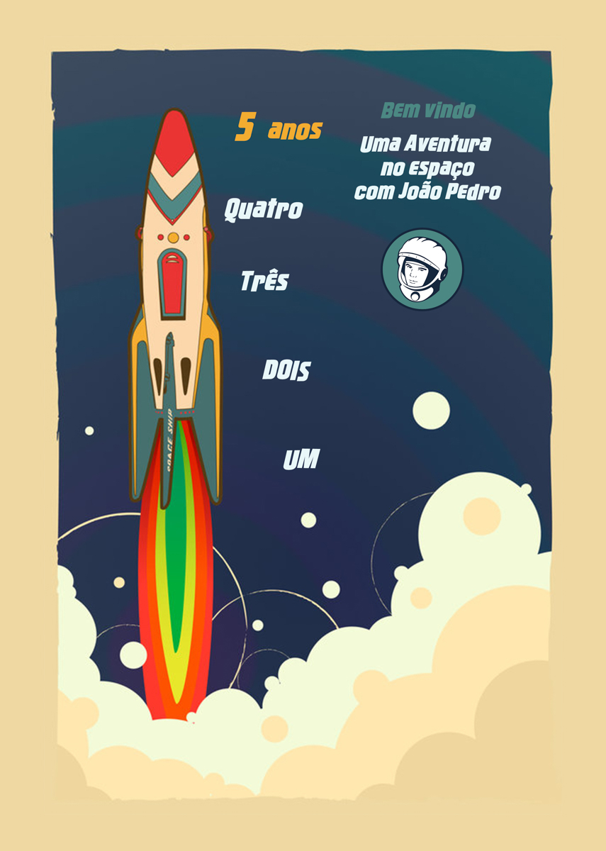 O foguete , um , dois , três , quatro e cinco