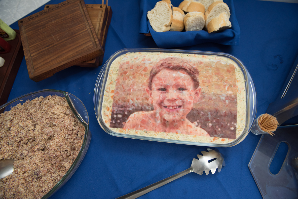 maionese decorada com foto do João