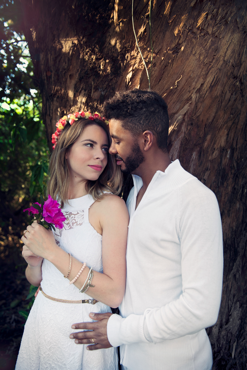 Sessão de fotos para casal no Parque da Cidade em Sao Jose