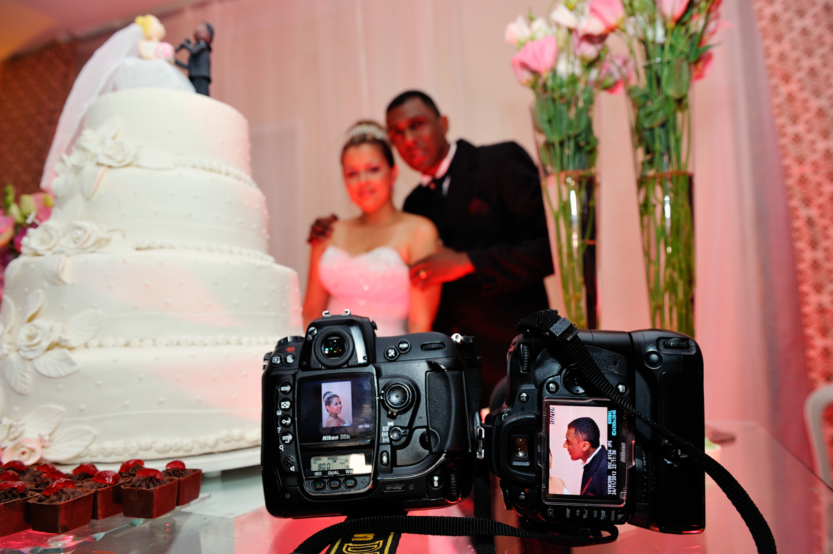 hora do bolo e foto da foto bem focada