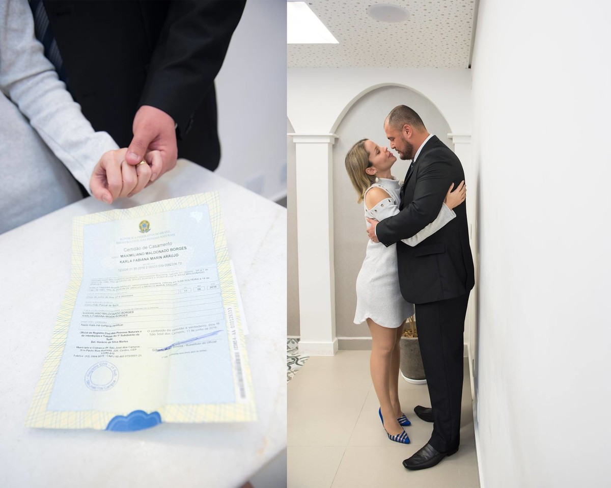 namoro e fotos de civil no cartório de registro