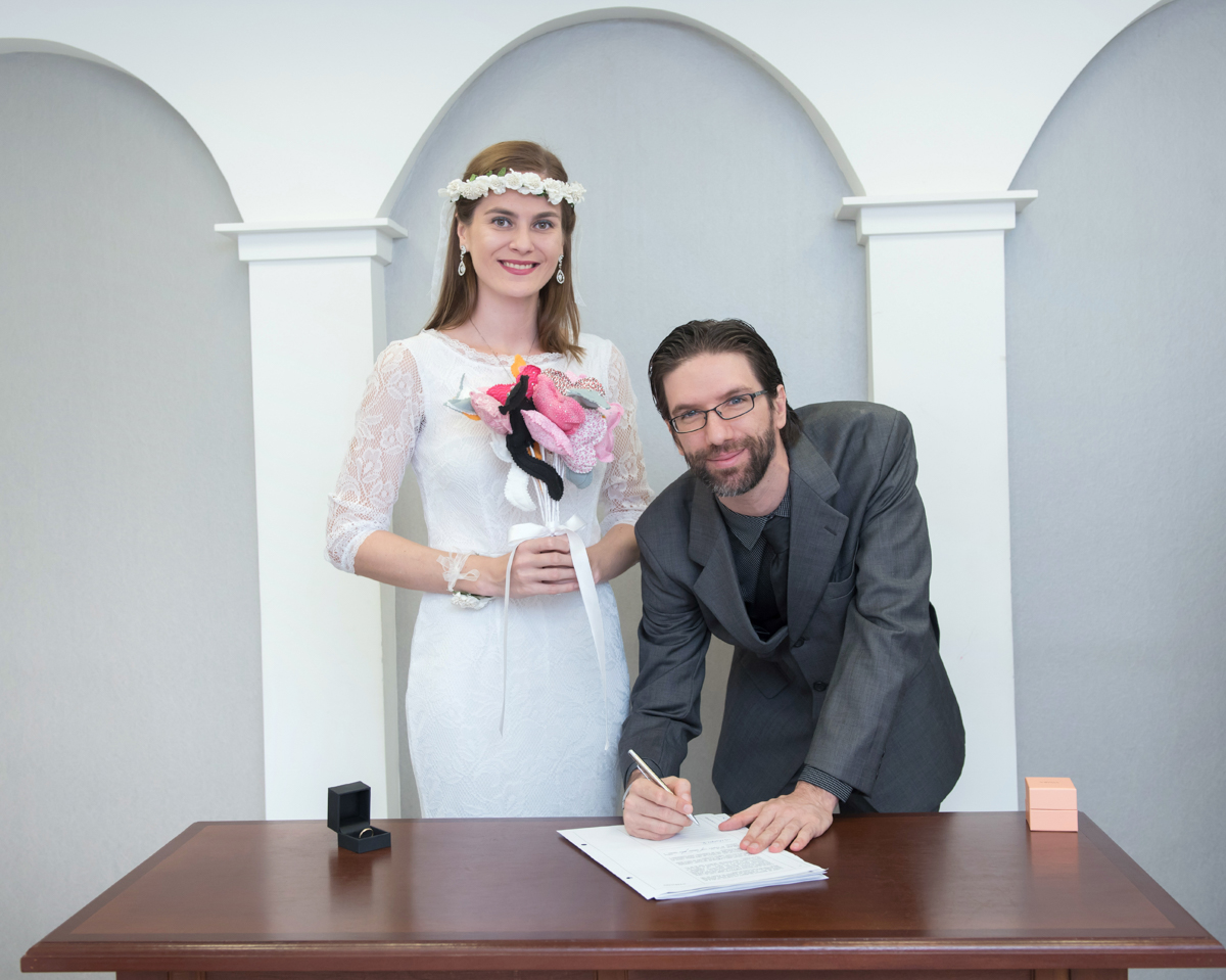 fotógrafo para registrar a cerimônia no cartório