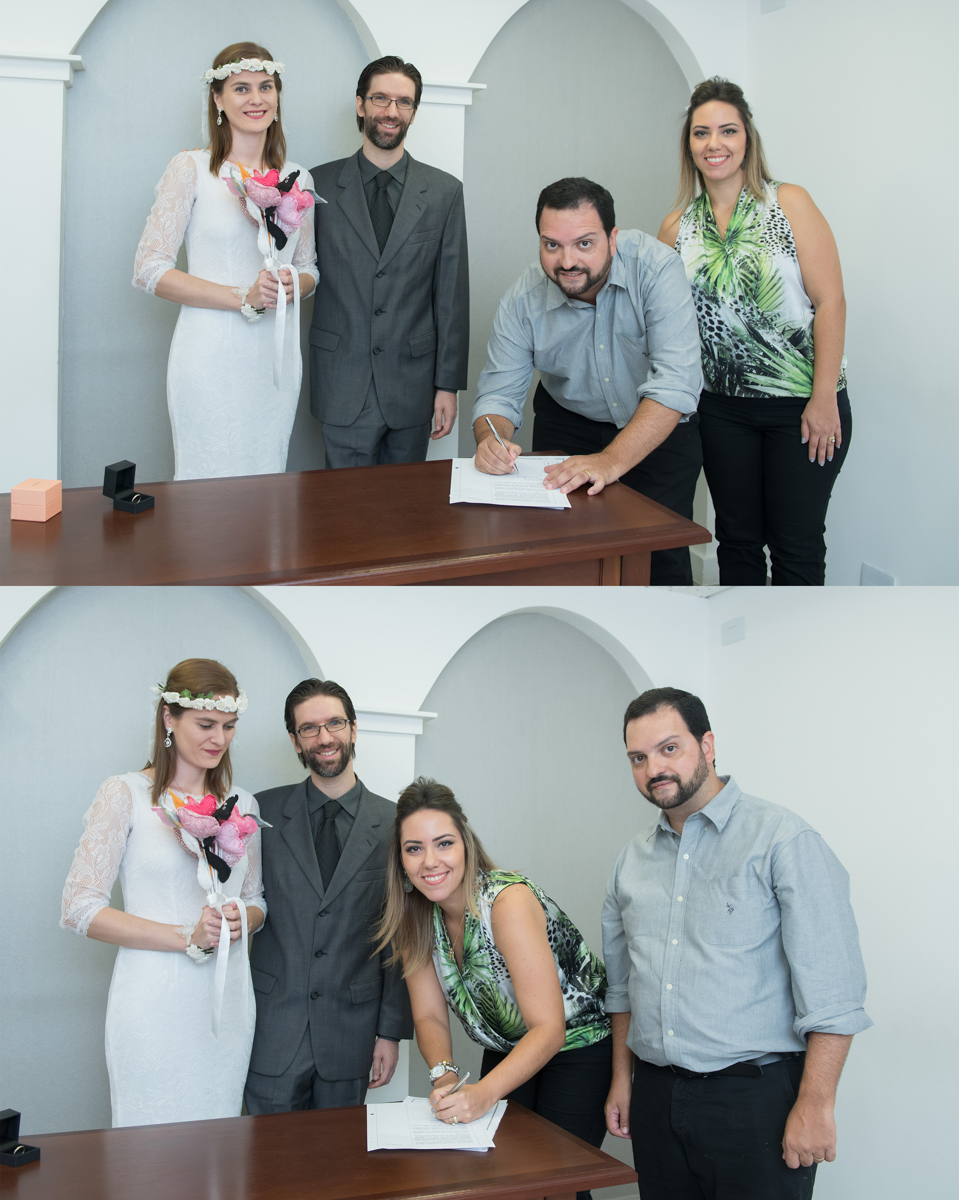 assinatura dos padrinhos