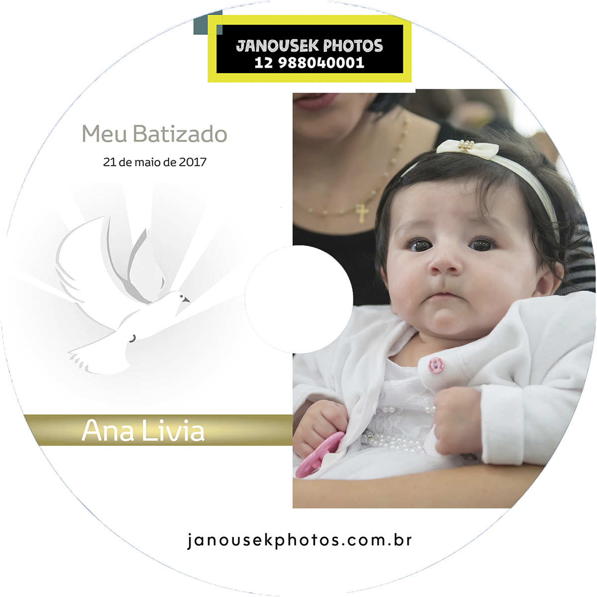 midia dvd batizado sjc Livia