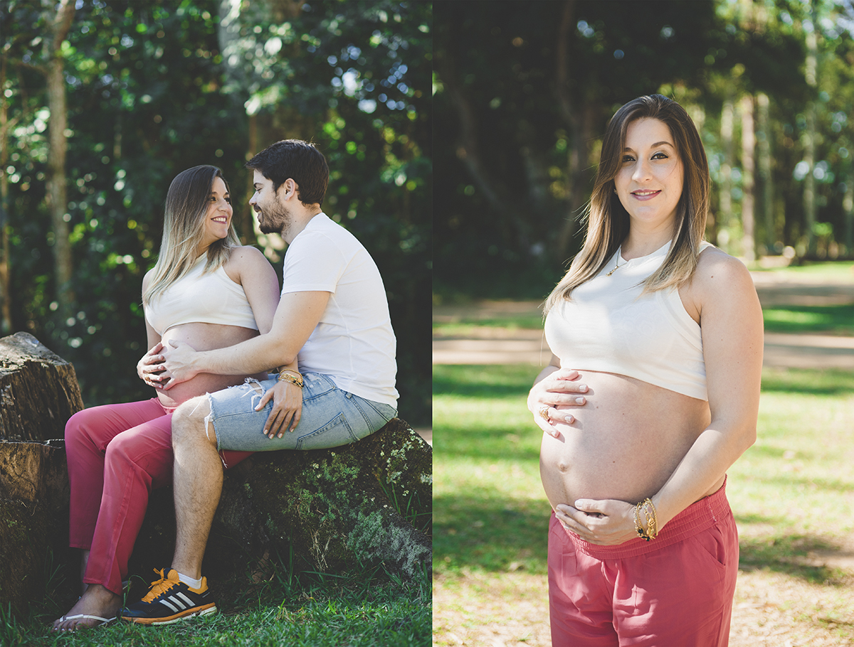 Ensaio romântico da gestante Renata e Gustavo