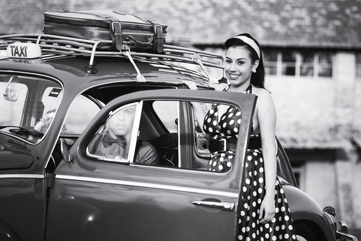 Ensaio com Fuscão vermelho