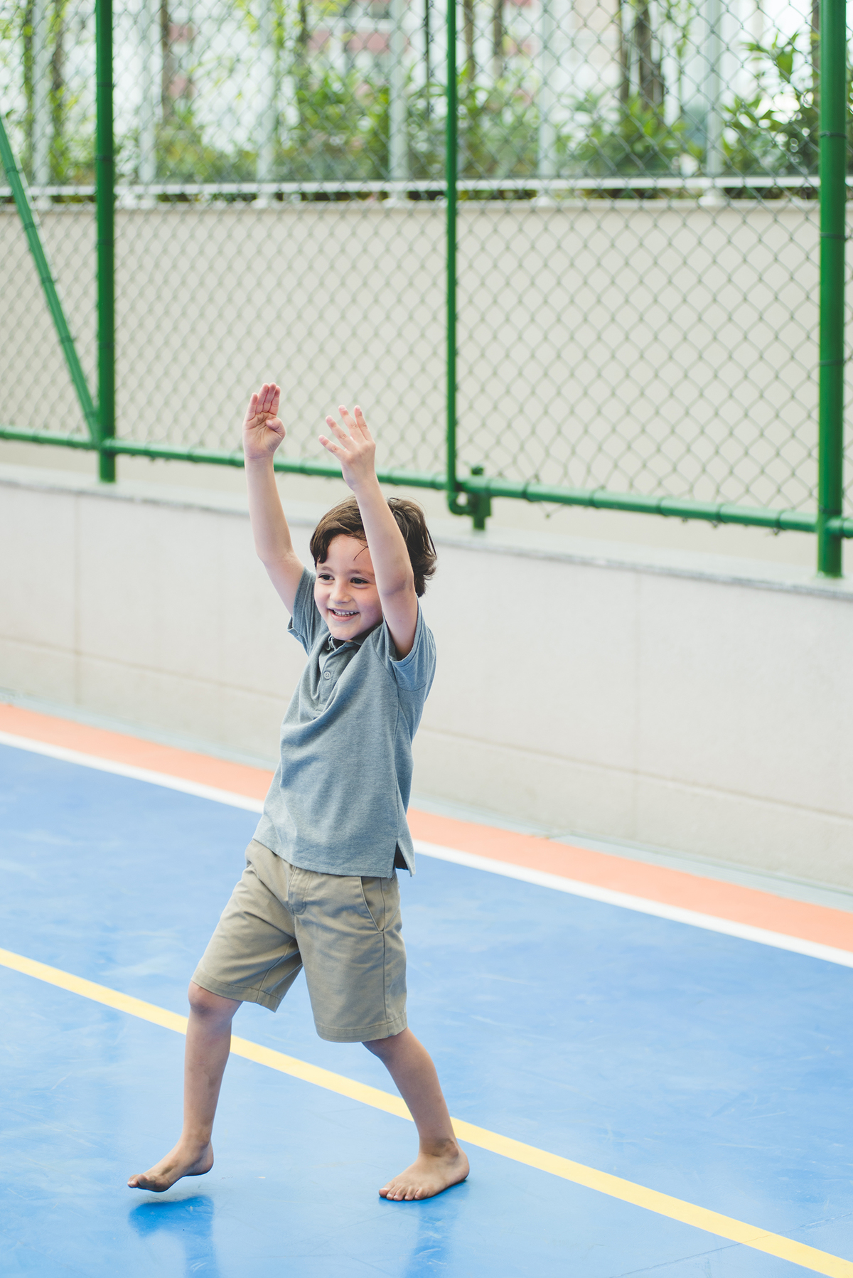 Festa infantil com movimento tai chi chuan