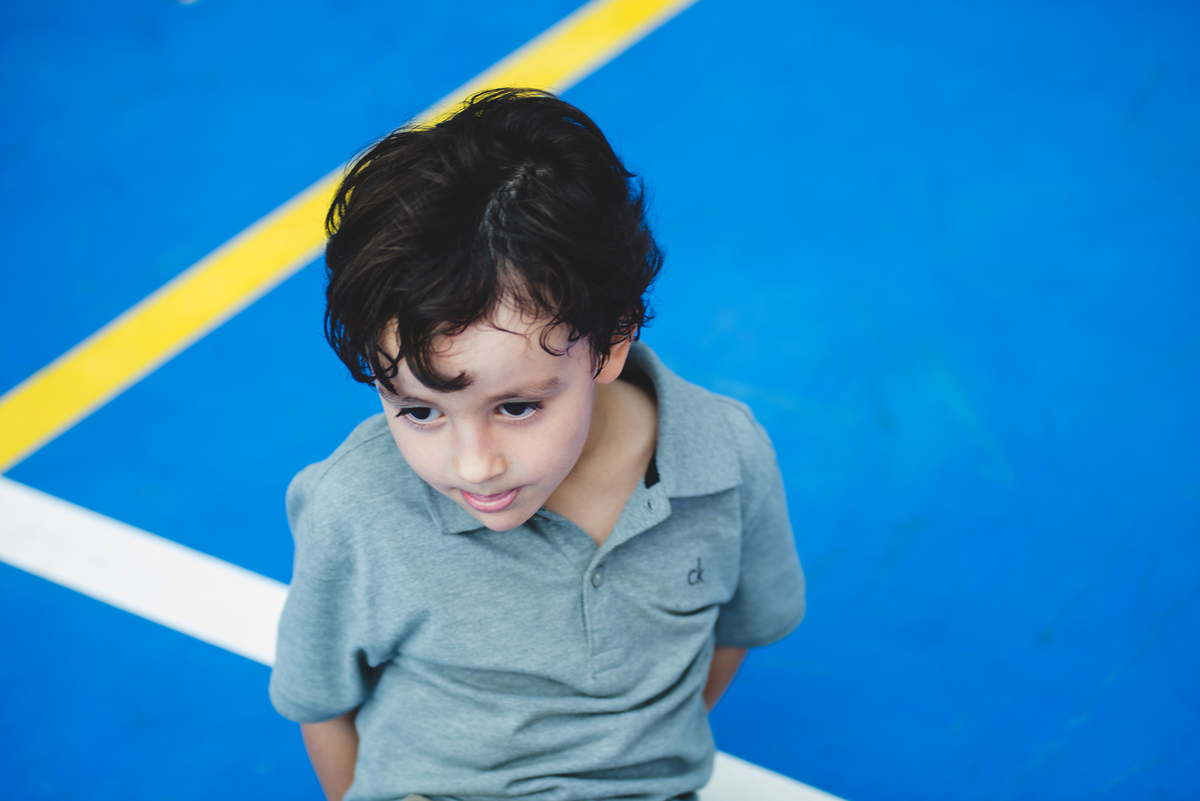 vista de cima no aniversáriante