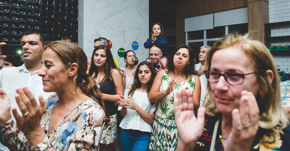 Família presente no aniversário do João