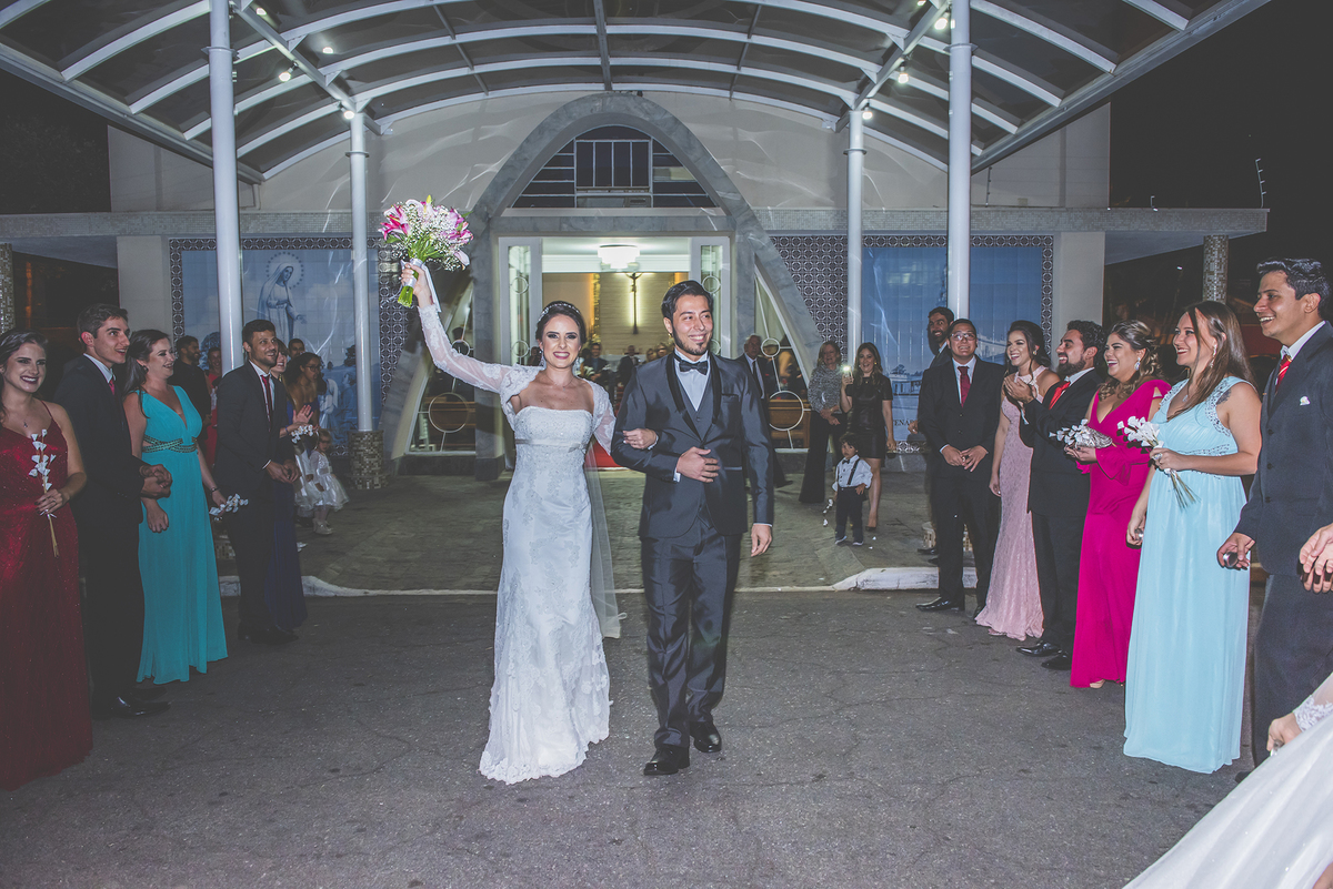 Saída dos novos na Capela Nossa Senhora de Fátima