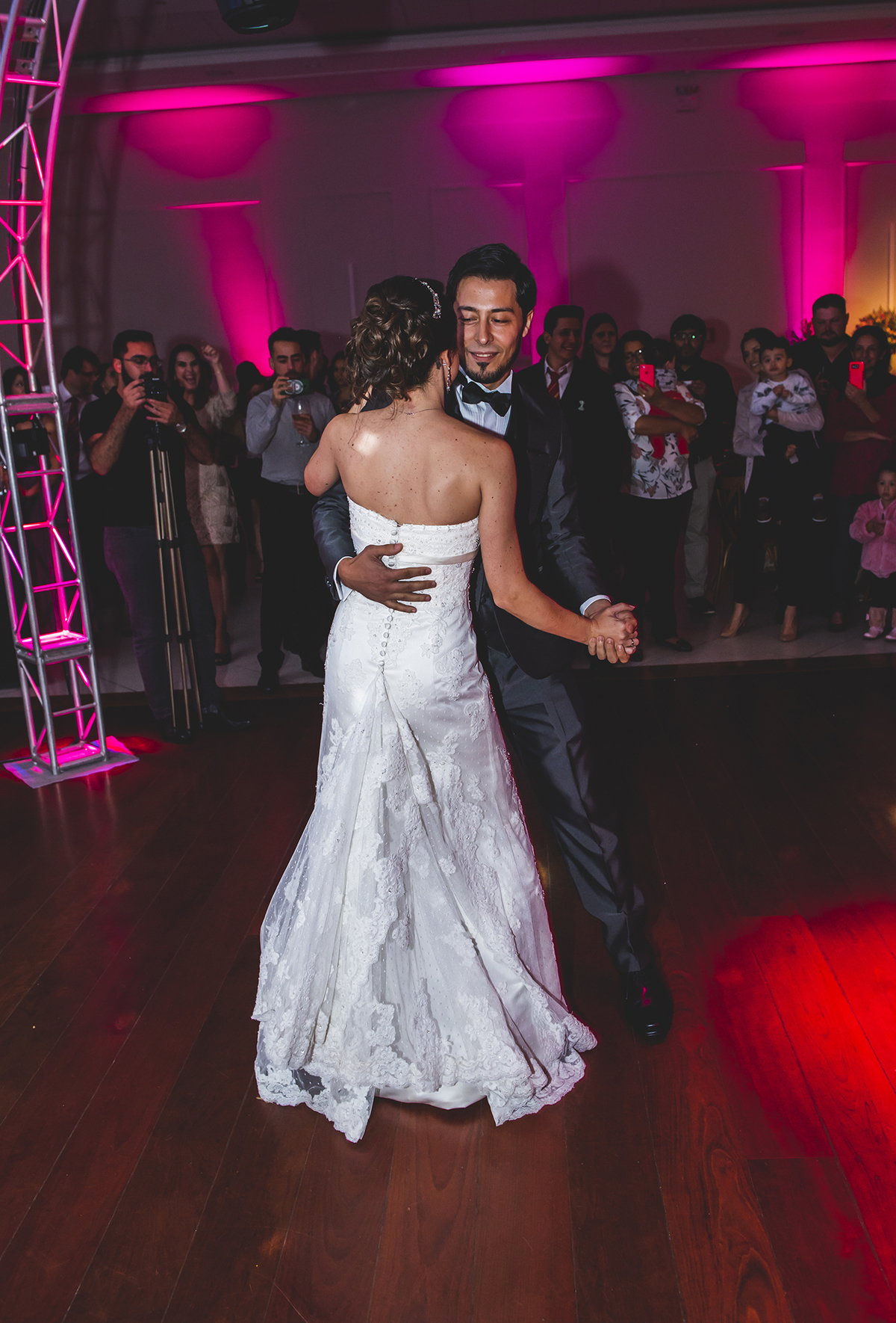 Que energia boa dos noivos, que sintonia incrível,