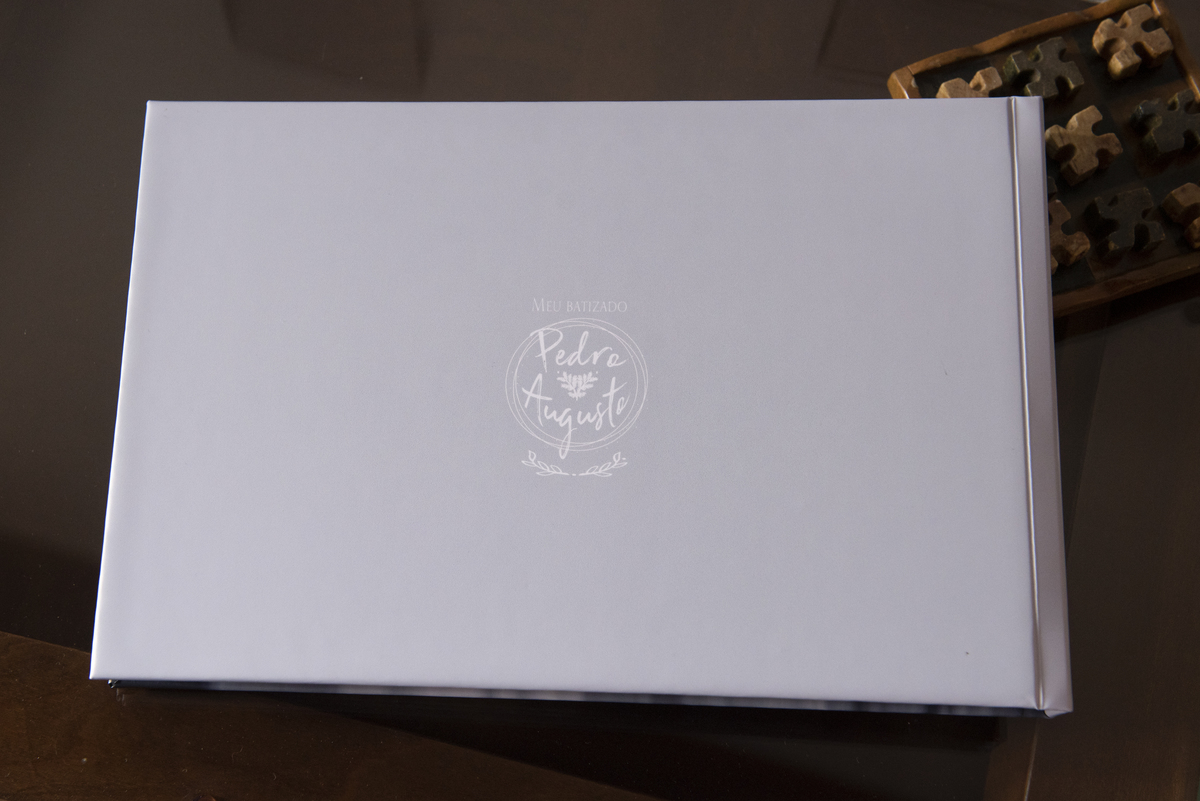 Logo de batizado personalizado para o álbum do Pedro augusto