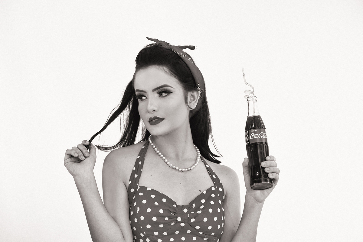 figurino para o ensaio pin-up