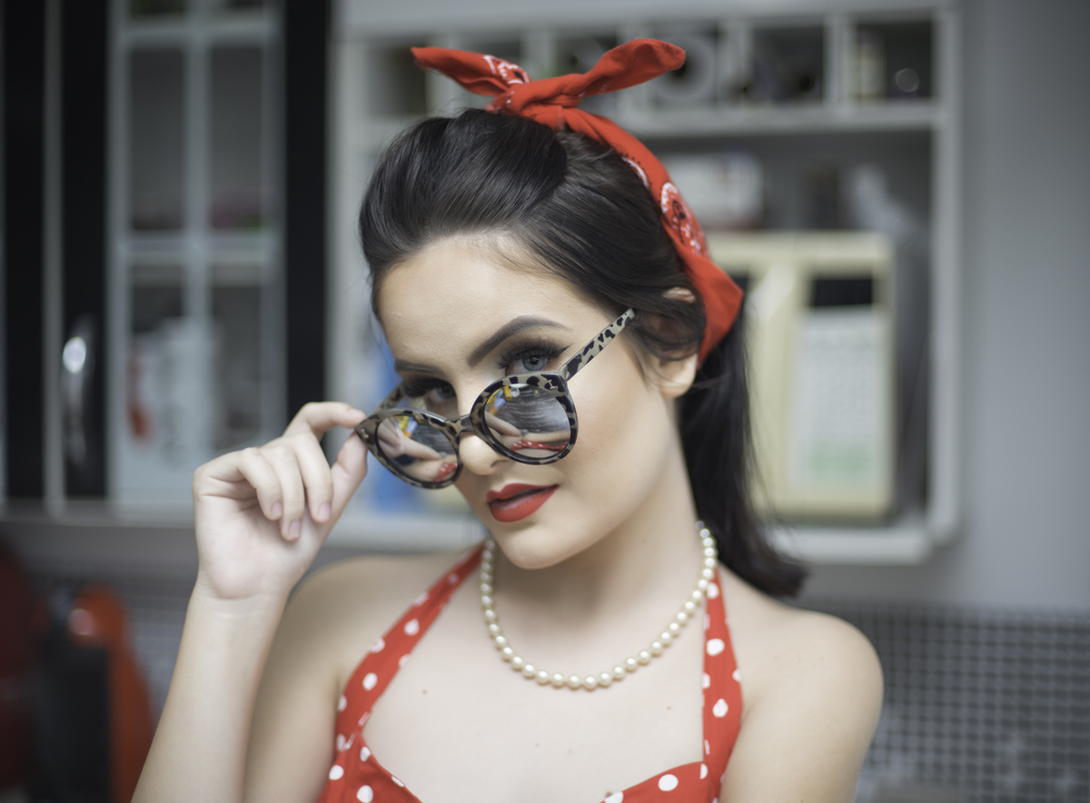 anos 1950 são perfeitas para ensaios PIN UP desse tipo