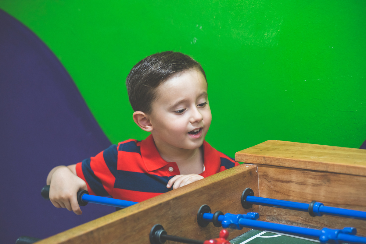 Foto bonita bem na Hora de jogar pebolim