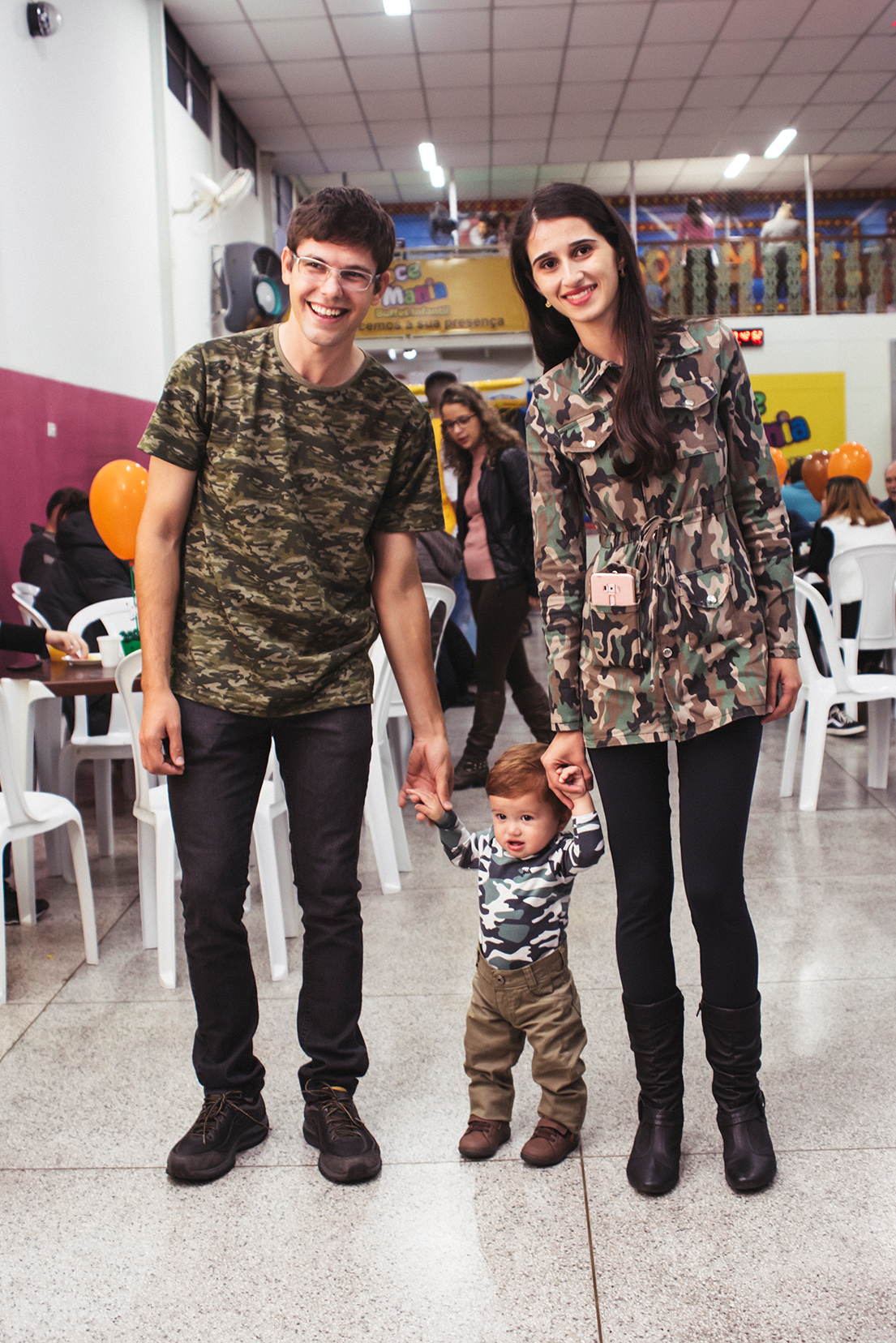 Caminhando com papai e mamãe