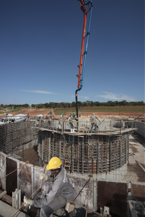 Construção de Estação de Tratamento de Agua 