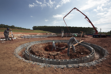 Construção de Estação de Tratamento de Agua 