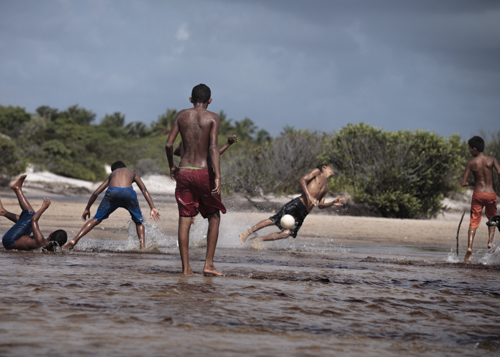 Futebol no rio - Santo Amaro - Maranhão