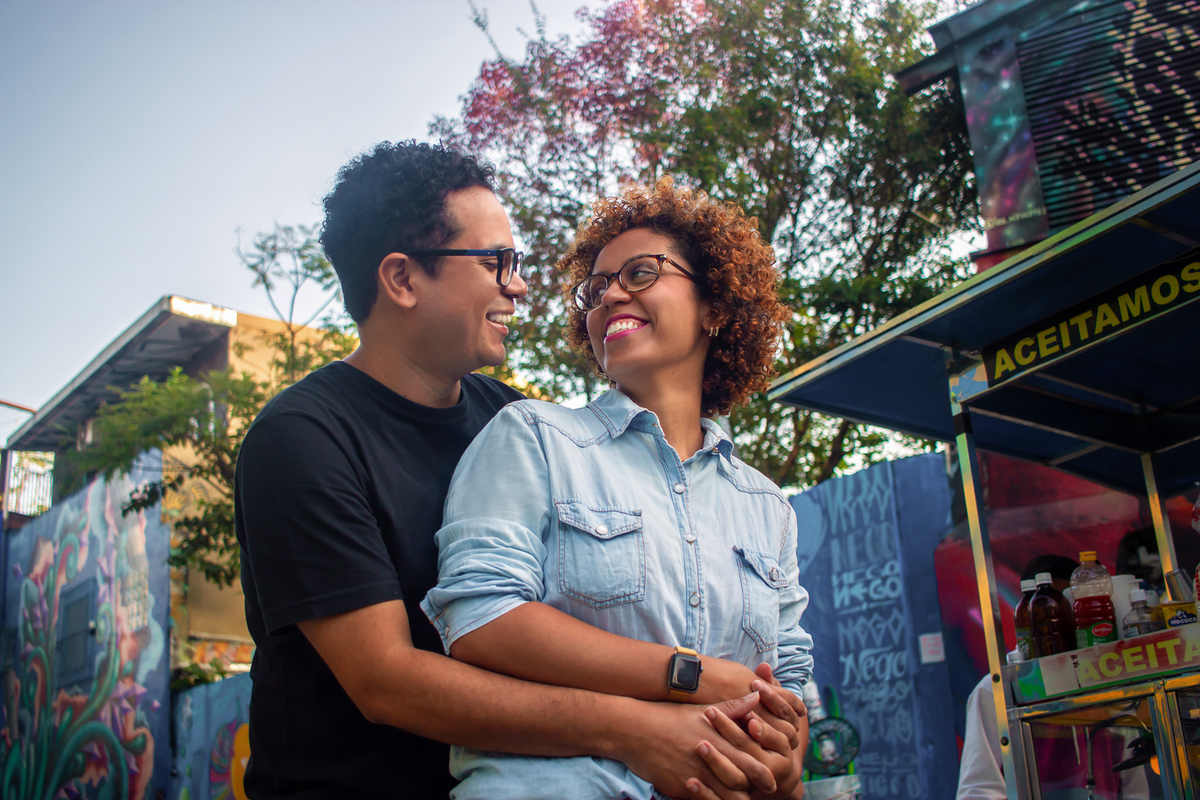 Pré-wedding de casal no Beco do Batman