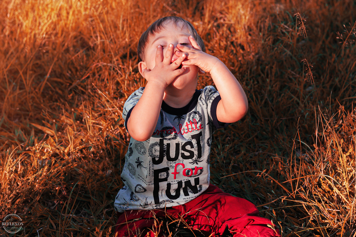 Fotografia infantil inclusiva: Luan Fernando protagonizando momentos especiais