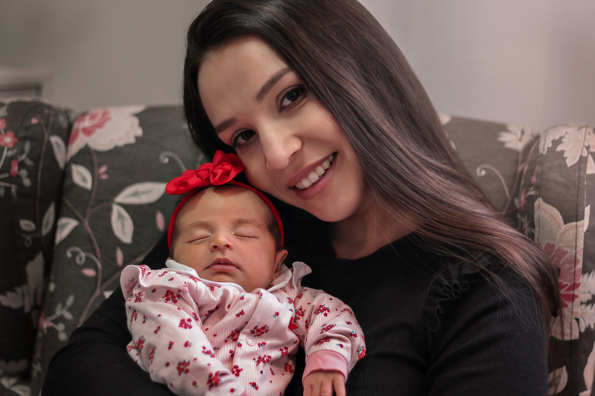 Momentos íntimos: Registro emocionante do cotidiano da família.