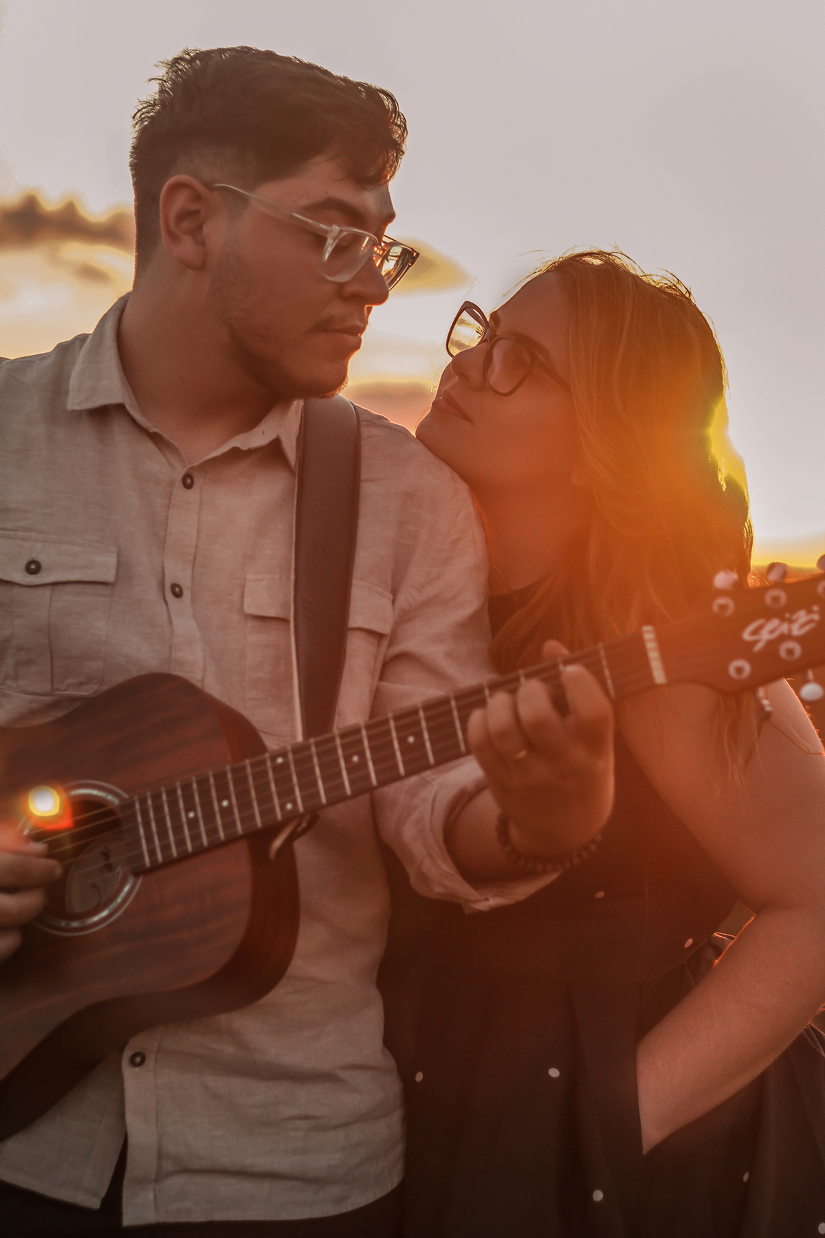 Memórias encantadoras capturadas ao entardecer