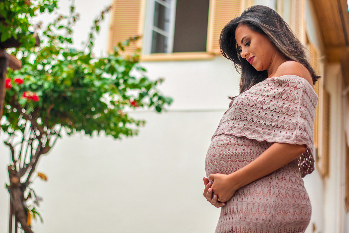 O charme do passado encontra a alegria do presente: gestante no Museu Solar do Barão