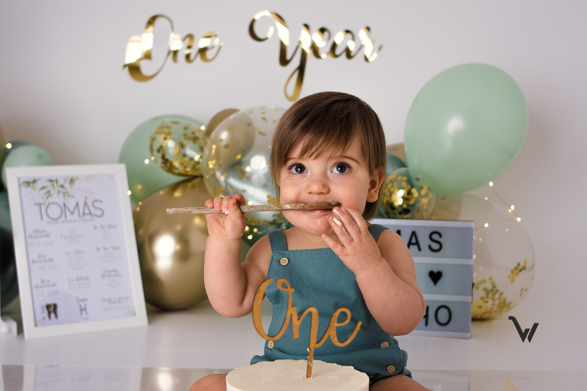 weclick smash the cake fotografia estúdio évora primeiro aniversário sessão fotográfica