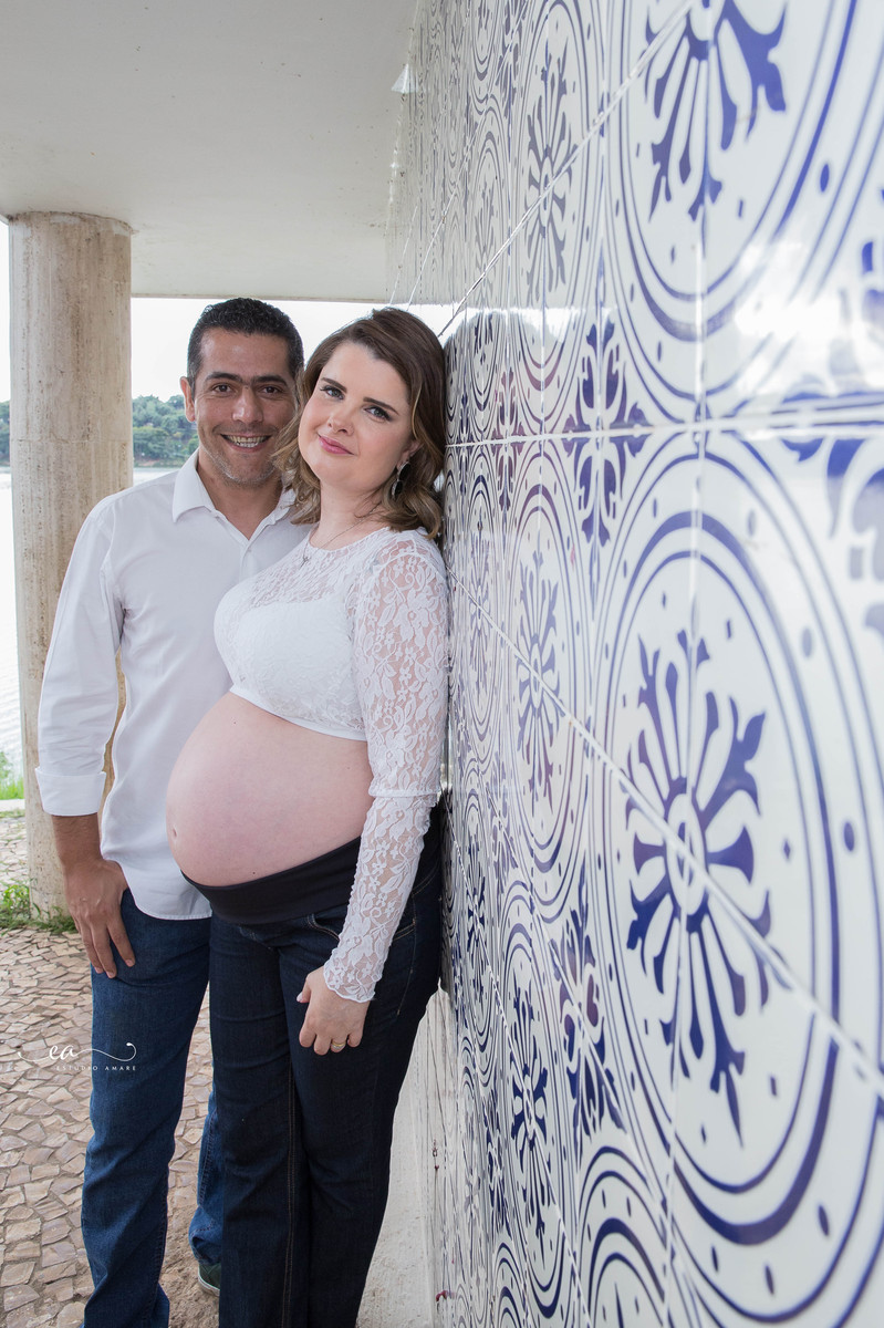 Ensaio Fotográfico de gestante feito no Museu de Arte da Pampulha em Belo Horizonte - Mg. Fotografado pela melhor fotógrafa de BH Natália Melo