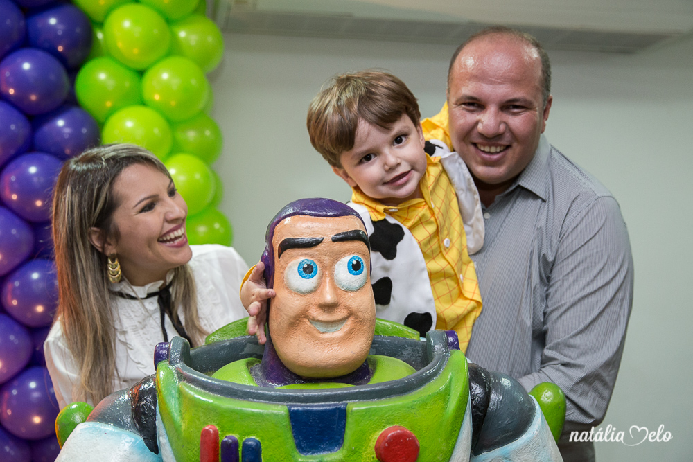 Aniversário de 3 anos do Miguel no tema Toy Story no Buffet Expresso Alegria em Belo Horizonte - MG, Fotos da Fotógrafa Natália Melo