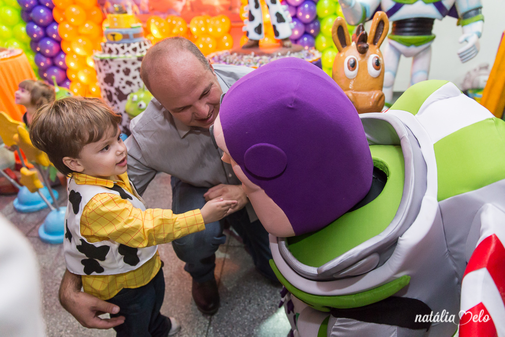 Aniversário de 3 anos do Miguel no tema Toy Story no Buffet Expresso Alegria em Belo Horizonte - MG, Fotos da Fotógrafa Natália Melo