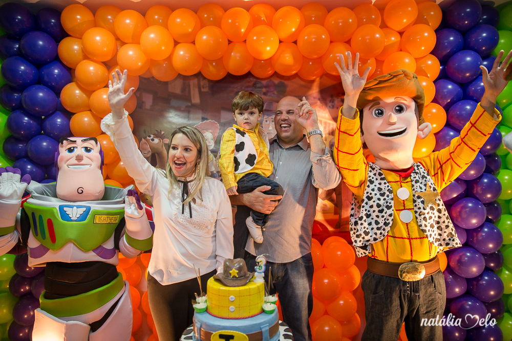 Aniversário de 3 anos do Miguel no tema Toy Story no Buffet Expresso Alegria em Belo Horizonte - MG, Fotos da Fotógrafa Natália Melo