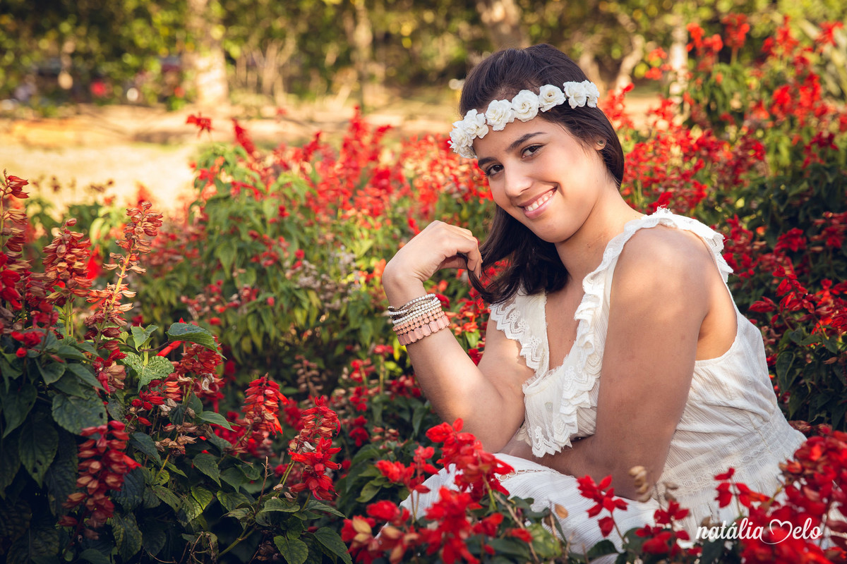 ensaio fotografico de 15 anos realizado no Jardim Botânico em Belo Horizonte - MG pela fotógrafa Natália Melo