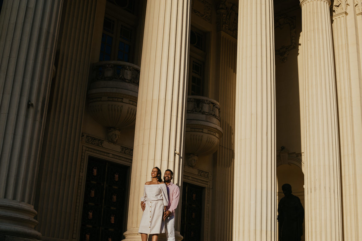 Ensaio pré casamento - Casamento RJ - Fotografia de Casamento - Casal negro - Fotógrafo de Casamento - Centro do Rio - Alerj 